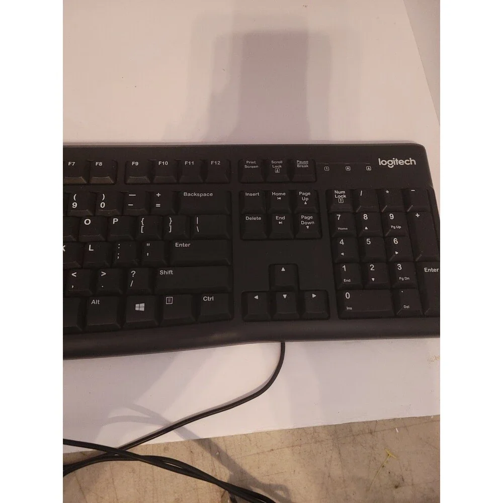 Logitech K120 Wired Membrane Keyboard with Numpad - Tested